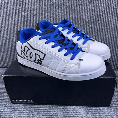 DC Shoes Net White/Blue Skate Shoes Men's Size 10 Chunky Puffy