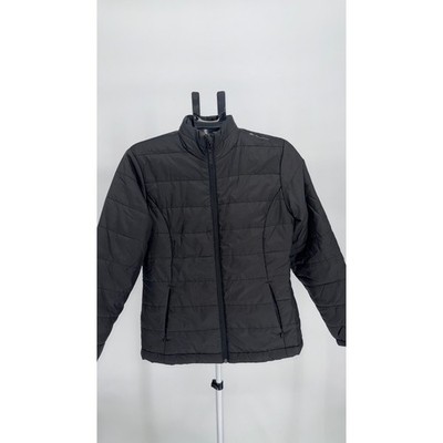 Quechua Men's Ultra Black Lightweight Puffer Jacket Size S Winter Hiking Outdoor