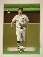 2025 Topps Stadium Club Baseball Jackson Jobe #50 (RC) Lime Green Detroit Tigers