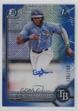 2022 Bowman Chrome Prospect HTA Choice Refractor /150 Estanli Castillo Auto 18t1