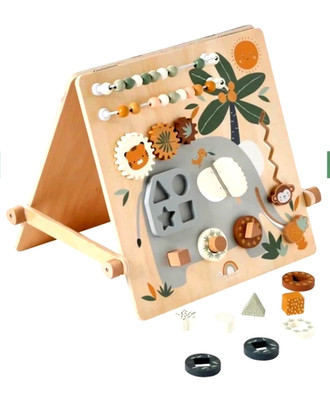 *Vertbaudet Spielzeug activity Tafel wendbar Holz Baby Kinder*