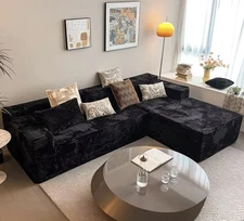 No Assembly Modular Sectional Sofa Couch – Upholstered Living Room Furniture