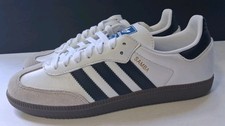 Authentic Adidas Samba OG B75806 White Black Men  s Shoes US 7.5