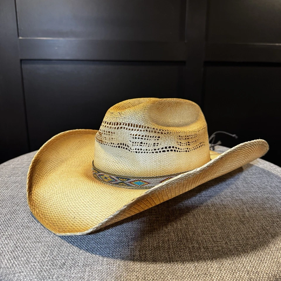 Sombrero de vaquero Charlie 1 caballo comanche natural quemado Foto 2 de 4