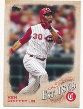 KEN GRIFFEY JR. 2019 TOPPS #EST-13 EST 1869 CINCINNATI REDS BASEBALL MINT