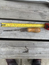 Vintage Wooden Handled Ratchet Screwdriver