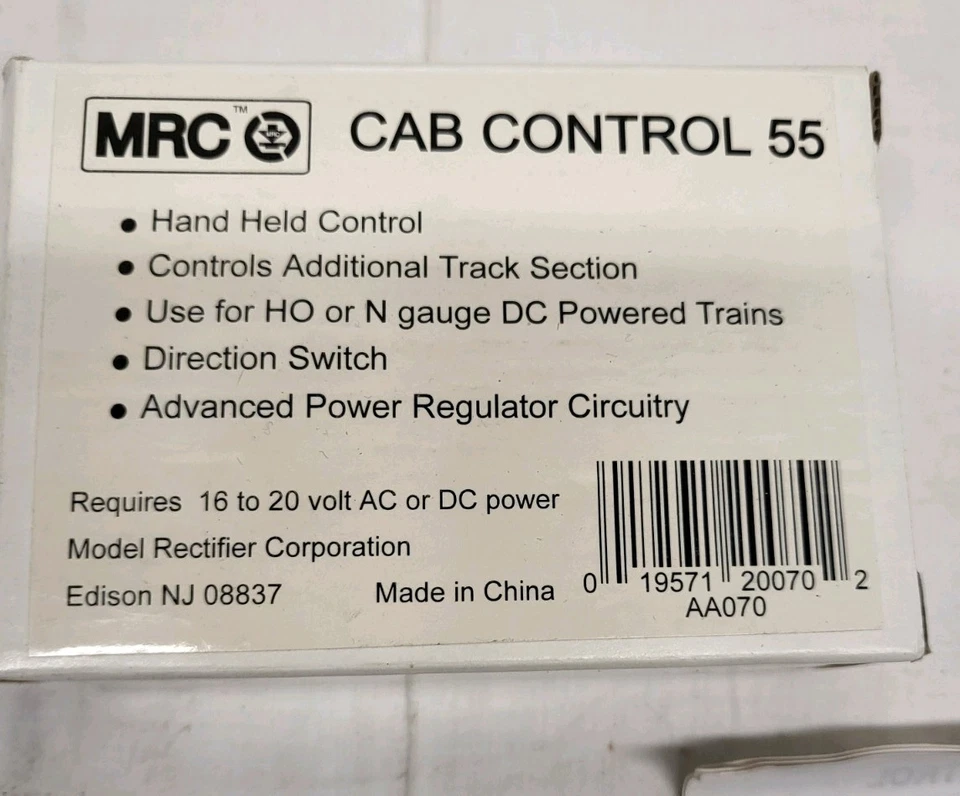 Control de cabina MRC 55 para calibre HO/N nuevo en caja nunca usado Foto 4 de 4