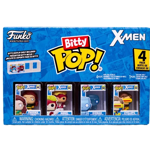 Funko Bitty Pop! X-Men 4 Pack Phoenix, Angel, Iceman, Cyclops