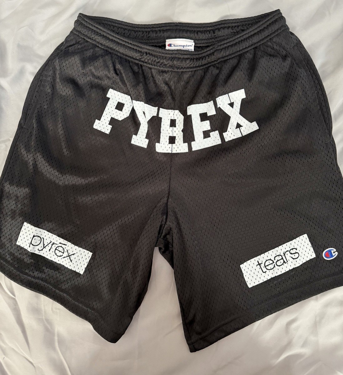 PYREX x Denim Tears - Virgil Abloh Design Black Mesh Champion