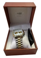 Gianello Square Fusion 42 Chrono Two tone Men Stainless Steel Watch 