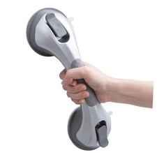 Shower Grab Bar, 12 Inch Suction Grab Bars for Bathtubs, 12.2" 1 Set Silver