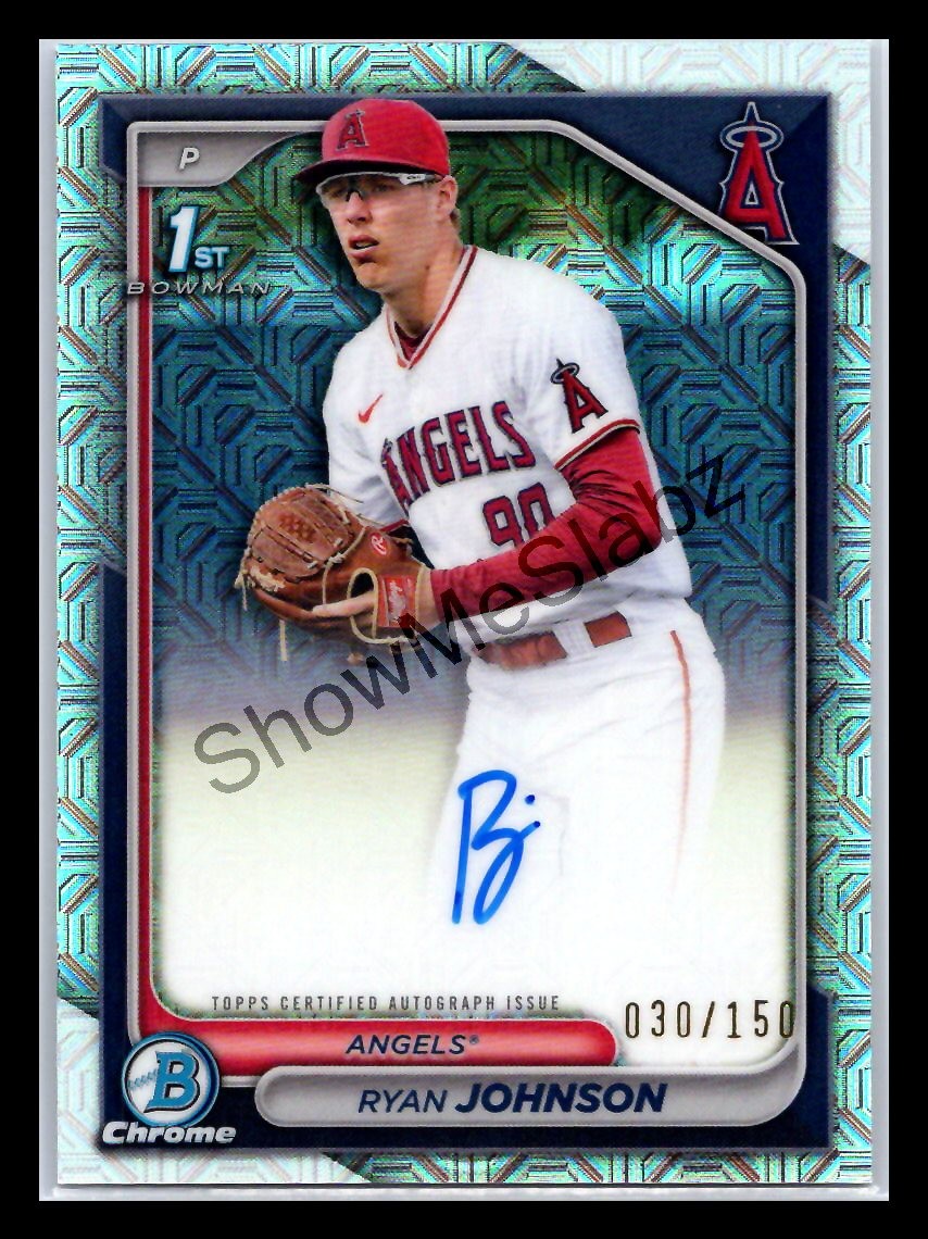 2024 Bowman Draft #CPA-RJ Ryan Johnson Chrome HTA Choice Auto /150