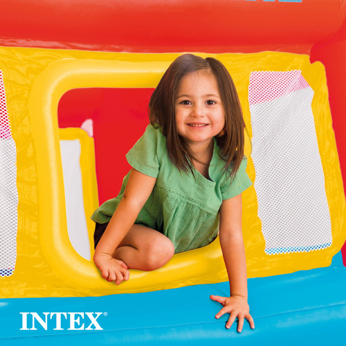 INTEX Aufblasbares Jump-O-Lene Bällebad Spielhaus Hüpfburg (Open Box)(2er Pack) - Bild 6 von 12