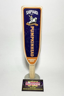 Shipyard Brewing Pumpkin Head Ale Paddle Beer Tap Handle 11.5  Tall Nice!