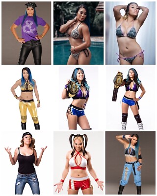 Mia Yim WWE Wrestling 45x 6x4 Hochglanz Fotos.