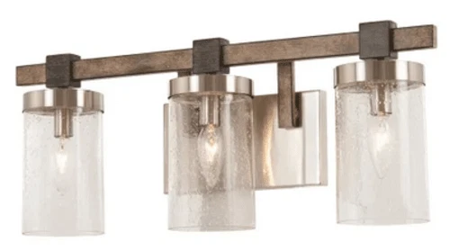 Minka Lavery 4633-106 Bridlewood 3-Light Bath Vanity  Without Glass - Stone Grey - Picture 1 of 1