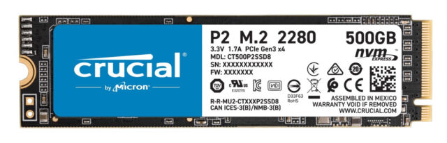 Crucial P2 500GB M.2 Internal SSD (CT500P2SSD8) for sale online | eBay