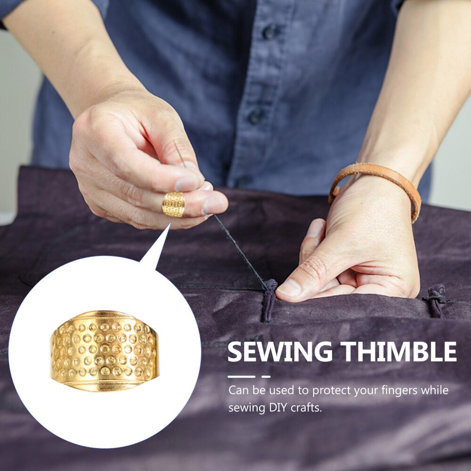 12 Pcs Crochet Thimble Fingers Sewing Set Needlework Hand Office eBay