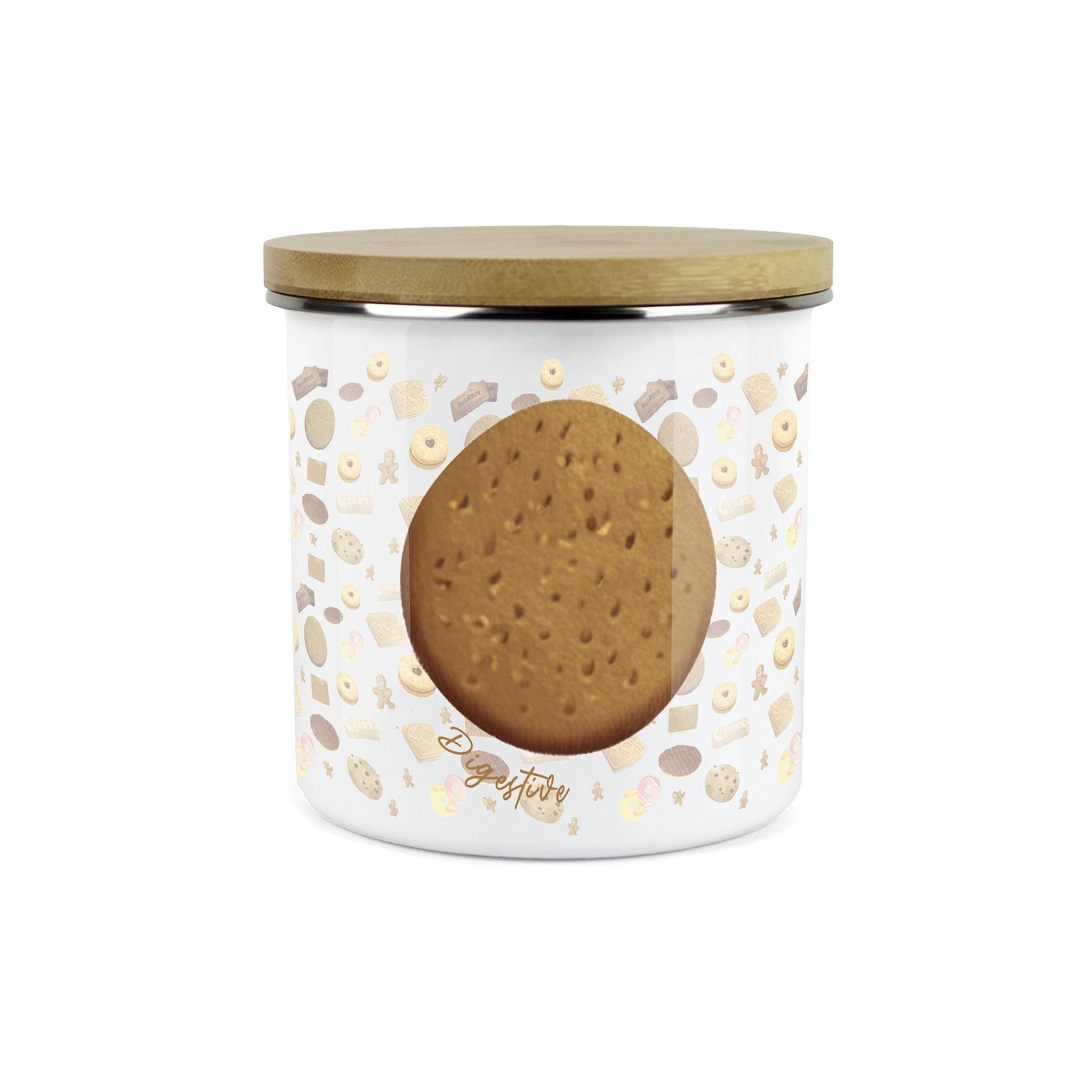 Digestive Biscuit Storage Canister - Novelty Cookie Jar Kitchen Storage Gifts