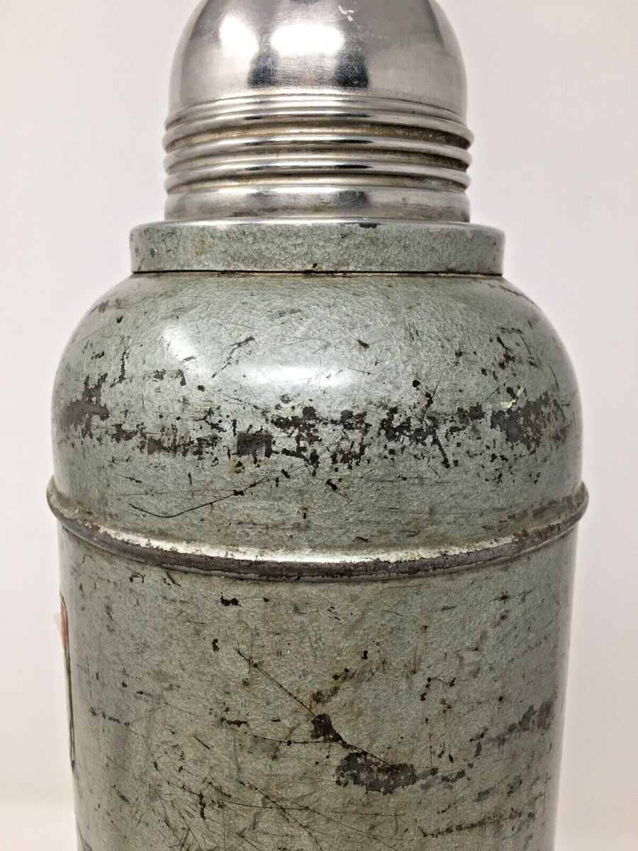 Vintage Stanley N945 Stainless Steel Super Vac Metal Thermos HUGE