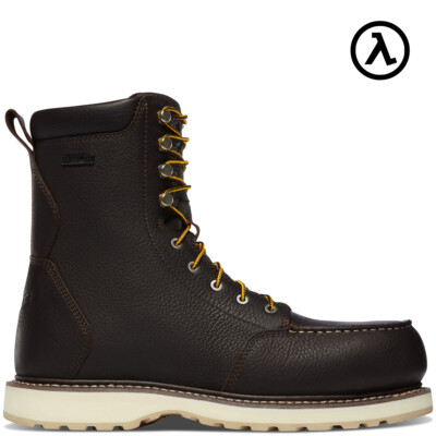 DANNER  CEDAR RIVER MEN'S  8'' DARK BROWN ALUMINUM TOE WORK BOOTS 14306 - NEW