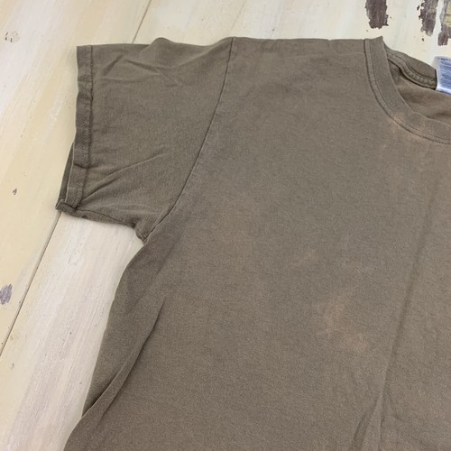 US ARMY 82nd AIRBORNE: Vtg Sun Faded Distressed Light Brown T-shirt, Mens MEDIUM - Picture 3 of 12