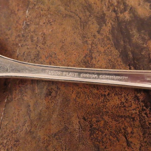 Oneida Queen Bess Set 7 Serving Pieces Community Vtg Silverplate Flatware Lot R - Picture 4 of 6