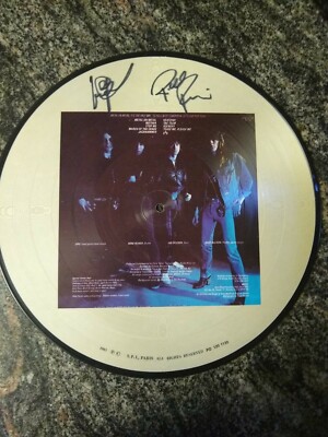 Signed ANVIL Metal on Metal Picture Disc LP CANADIAN METAL THRASH Autographed