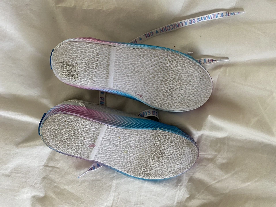 Nueva Zapatilla Keds Kickstart para Niños 11 Niño Pequeño/Niño Grande, Gris Plateado, Unicornio Foto 3 de 4