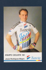 CYCLISME carte cycliste JESUS RODRIGUEZ MAGRO équipe BANESTO 1990 Signée