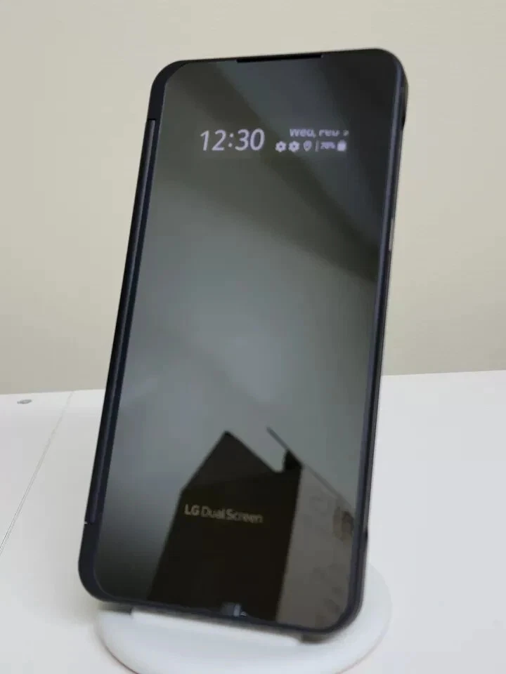 Funda Original LG Doble Pantalla para Teléfono LG V60 ThinQ 5G LM-V605N OEM Buena - Negra Foto 4 de 4