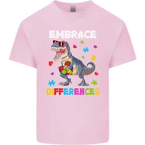 Autism T-Rex Embrace Differences Autistic Kids T-Shirt Boys Girls - Picture 14 of 24