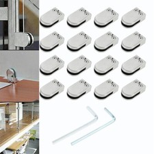 8/16Pcs Glass Clamps for Shower Room Glass Shelf Bracket Clip Support 55x33x18mm