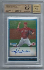 2009 BOWMAN CHROME DRAFT RC AUTO BGS 9.5 AU 10 - MIKE LEAKE (A)