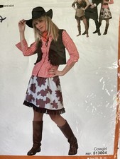 Cowgirl Western/ Rock und Weste! /Damen Fasching Karneval Western  Saloon Kostüm