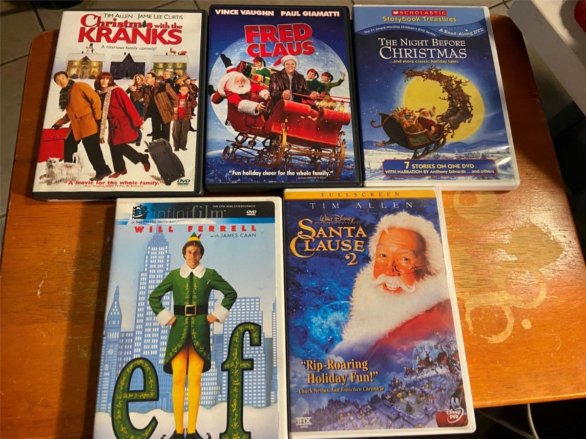 Lot of 5 Christmas Holiday DVD's Elf Kranks Fred Santa Clause Night Before 43396048614 | eBay Lot of 5 Christmas Holiday DVD's Elf Kranks Fred Santa Clause Night Before 43396048614 | eBay