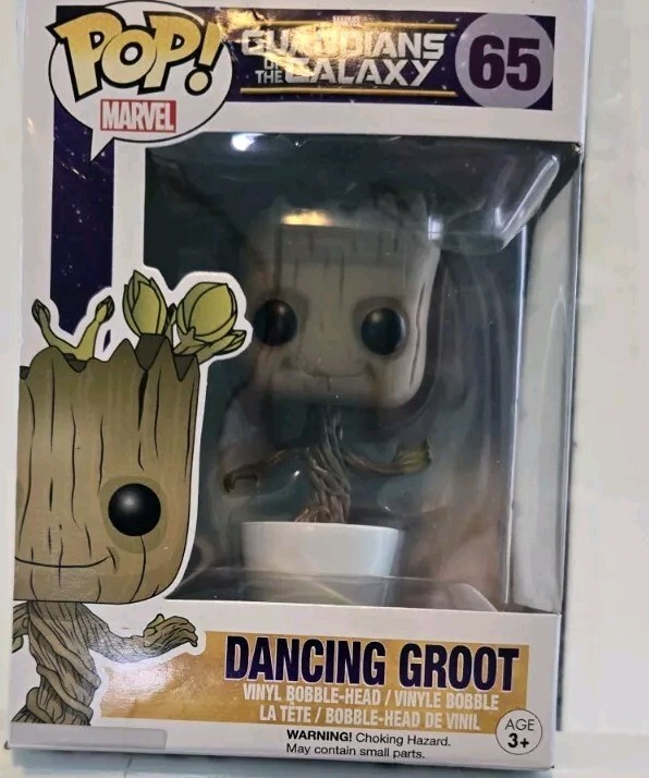 Funko Pop Marvel Guardinas De La Galaxia 65 Dancing Groot Vinilo Cabeza De Burbuja
