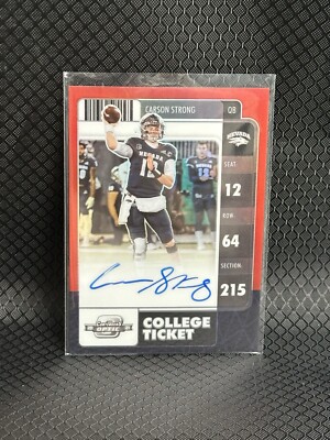 2022 Panini Chronicles Optic Carson Strong 12/25 Jersey # Auto Signed Autograph