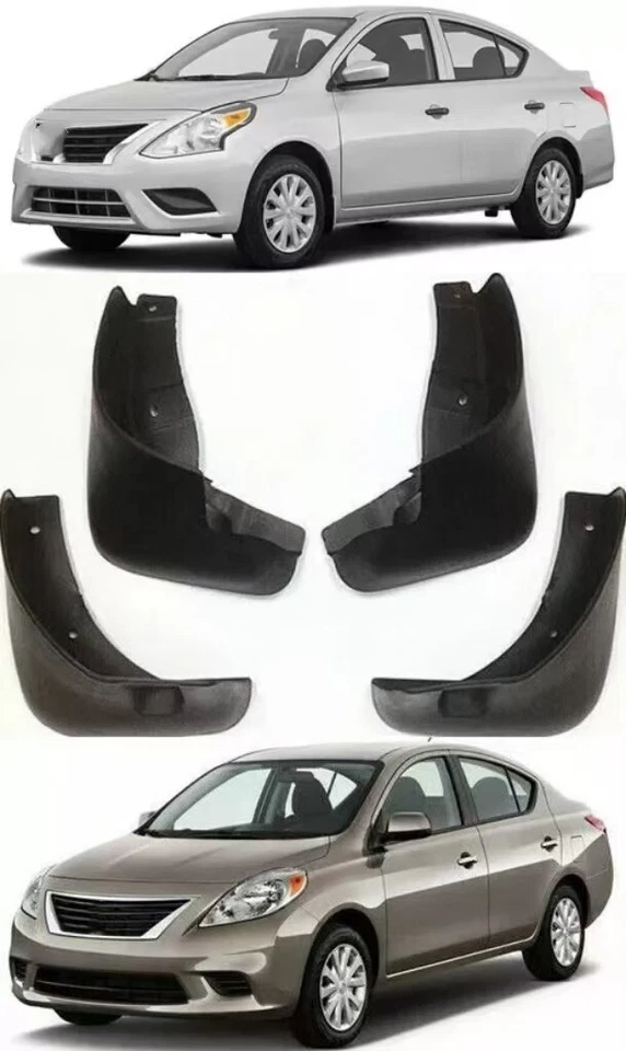 Nuevo juego genuino de protectores contra salpicaduras guardabarros para Nissan Versa/Litao 2012-2019 sedán Foto 2 de 4