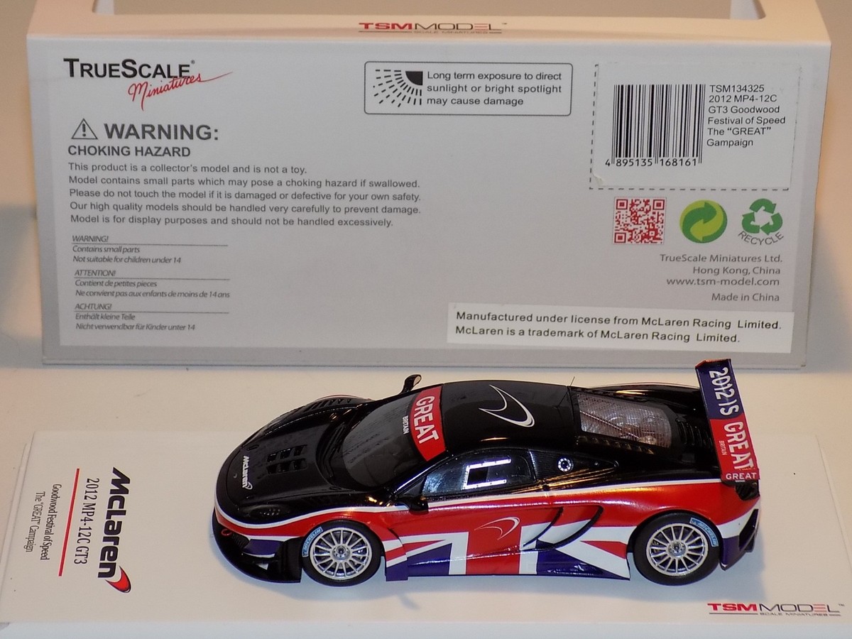 1/43 True Scale Models TSM McLaren MP 4-12C GT3 Goodwood TSM144325
