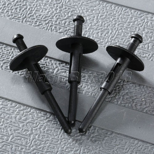 50 Plastic 6MM Hole Push Car Bumper Panel Rivet Retainer Fastener Clips For - Picture 10 of 12