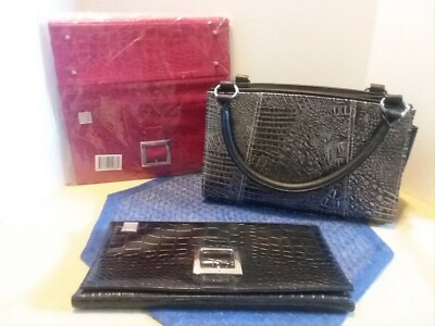 Miche Classic Base Bag Black Handbag Shells Excellent Retired