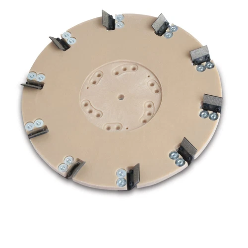 DIAMABRUSH 17" COATING REMOVAL TOOL CCW (10 BLADE) w/RISER & PLATE #92170120210 - product listing photo