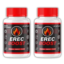 Erec Boost for Men ErecBoost Maximum Strength Supplement (60 Capsules) 2 Pack US