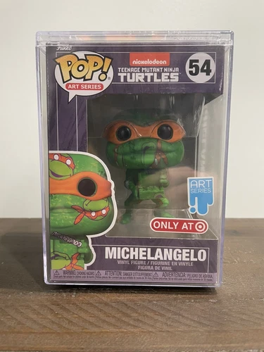 Funko Pop! Art Series Teenage Mutant Ninja Turtles Michelangelo #54 Target NEW