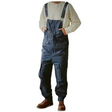 Men's Suspender Pants Straight Work Wear Overalls Casual Fashion 2026 Trousers