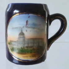 Antique/Vintage “Washington D.C.” Mini Match Striker Holder, #40