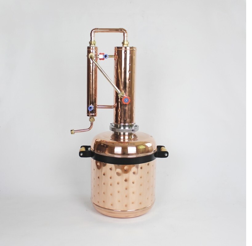 Copper moonshine still 3.3G (18L) Dephlegmator Reflux-still