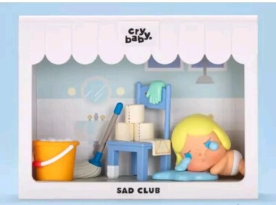 02 Popmart Cry Baby Sad Club Serie - Big Cleaning Day - Blindbox bestätigt 