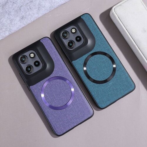 For Motorola Edge 50 Neo Ultra Fusion G14 Magnetic Cloth Pattern Shockproof Case - Picture 2 of 17